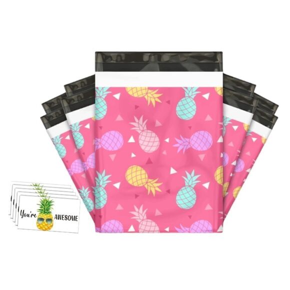10 pc 5 polymailers 10 x 13 plus 5 matching thank you cards - Picture 1 of 5